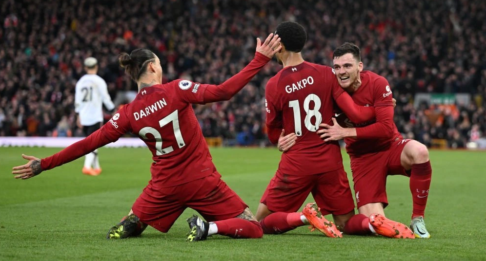 Gakpo mở tỷ số cho Liverpool